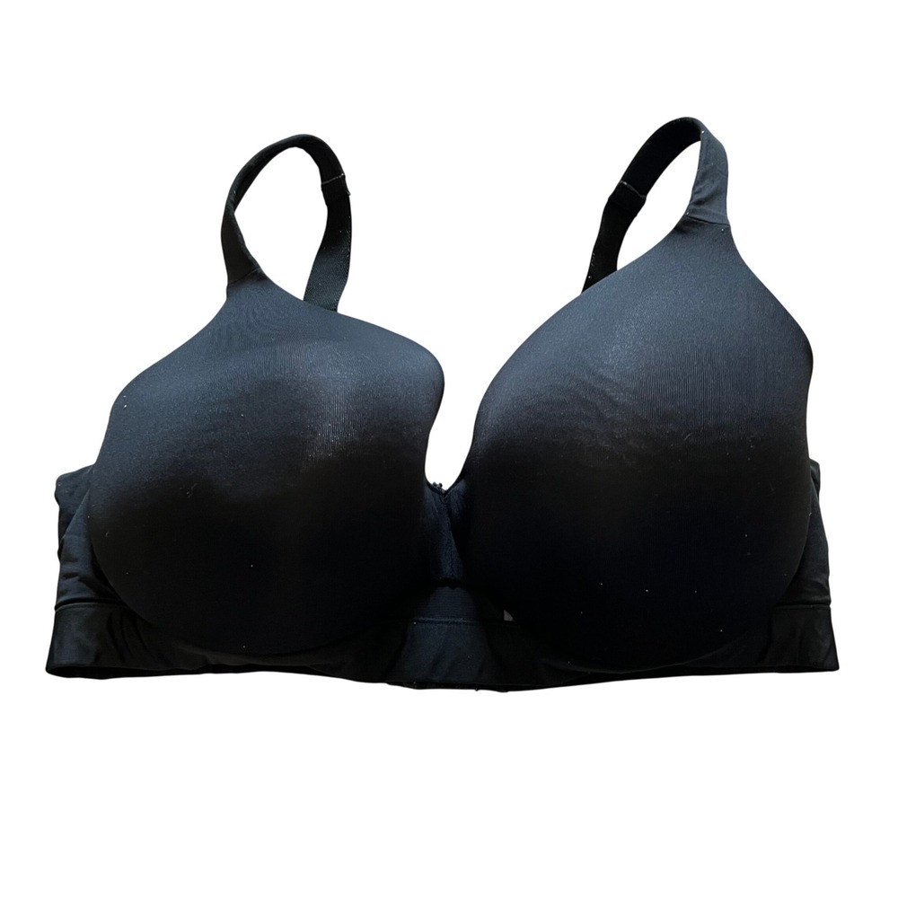 Cacique Black Lightly Lined Full Coverage Underwire Bra 40DDD Plus Size